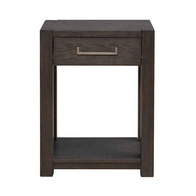 Liberty Furniture Lennox Hill Living Room Chairside Table  - Bark image number 2