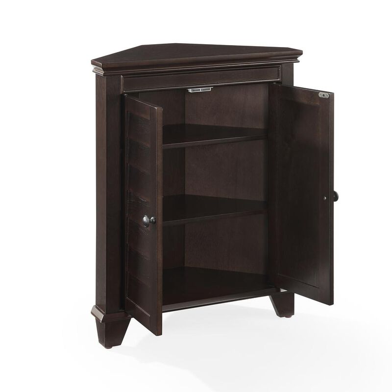 Crosley Furniture Lydia Corner Cabinet Espresso