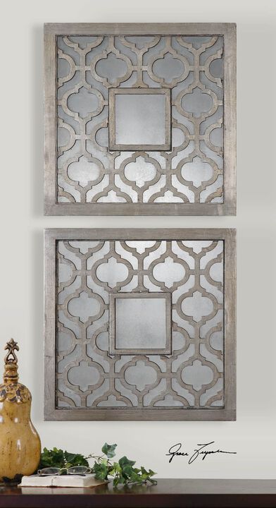 Uttermost Sorbolo Squares Decorative Mirror Set/2