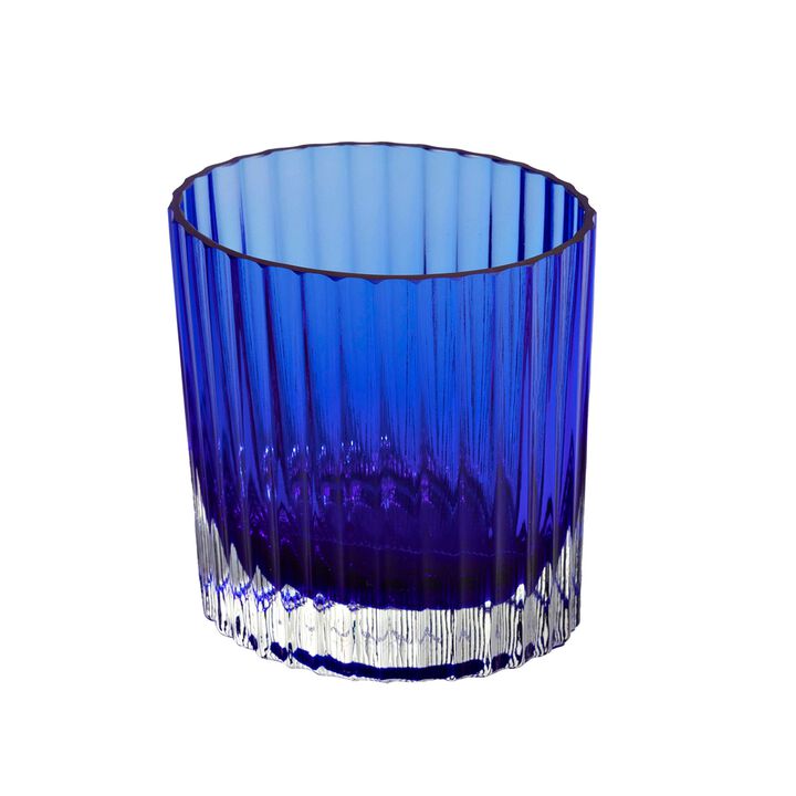 Wine Glasses NASTRI GLASS Blue Set of 6, H 3.35"