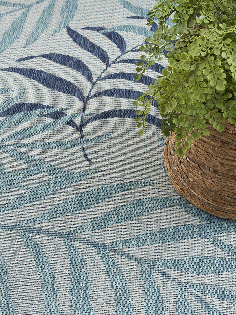 Garden Oasis GOA01 Blue 6' x 9' Rug