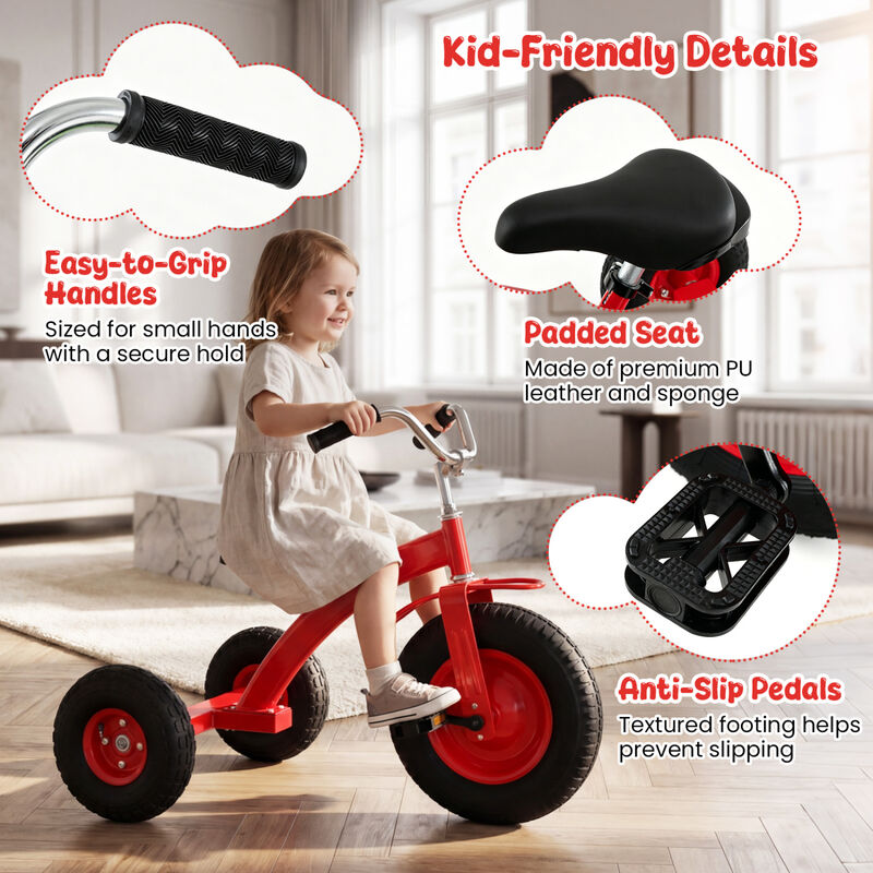 15-Inch Kids Bike with Carbon Steel Frame and Inflatable Rubber Tires image number 4