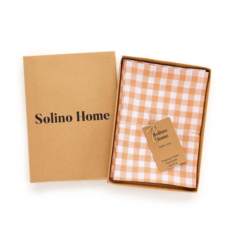 Linen Placemats - Gingham Check image number 5