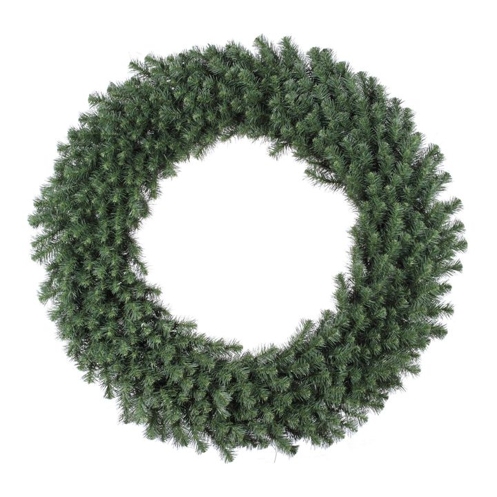 Vickerman 48" Unlit Douglas Fir Artificial Christmas Wreath with 480 PVC Tips - Outdoor Christmas Wreath - Traditional Green PVC Tips - Customize with Lights, Ornaments, Ribbons - 48" Diameter