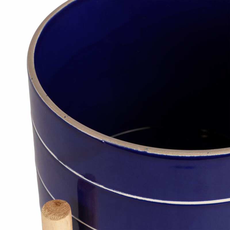8" Striped Planter image number 5
