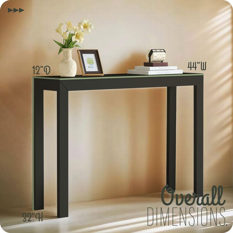 Kings Brand Furniture Russel Long Console Table - Minimalist and Slim Entryway Table for Decorative Displays, Sofa Table