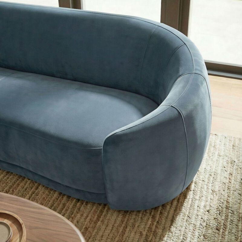 Contessa Curved Performance Velvet Sofa image number 8