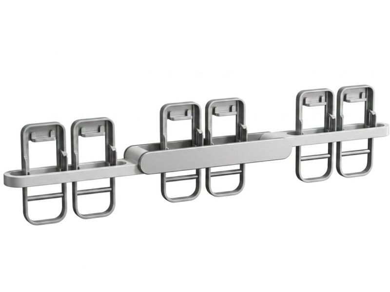 Shoe Organizer Closet Storage Gray 3 1 Foldable Wall Mounted image number 0