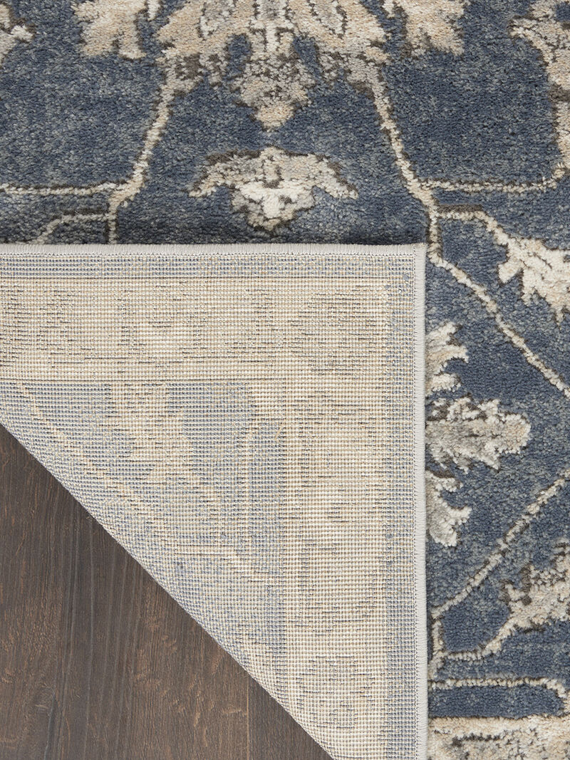 Quarry QUA06 Blue/Beige 3' x 5' Rug