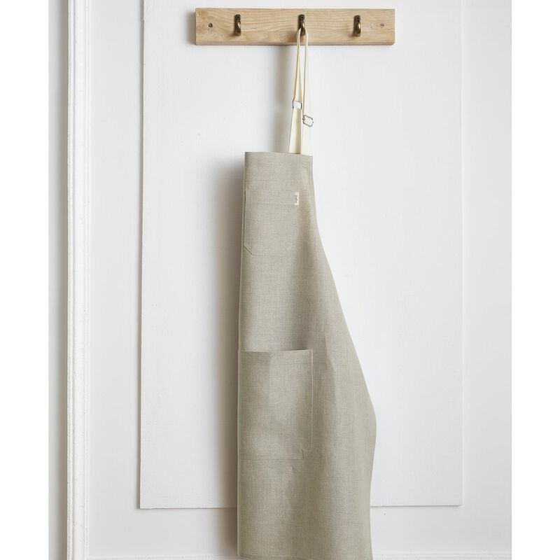 Solino Home 100% Pure Linen Apron - Kitchen Linen image number 1