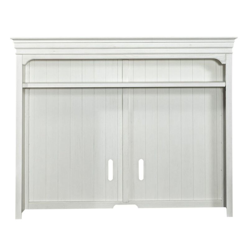 Liberty Furniture Allyson Park Entertainment Center - Wirebrushed White with Charcoal Tops image number 5
