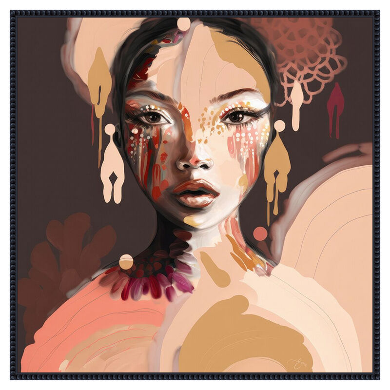 Nara by Bella Eve Framed Canvas Wall Art