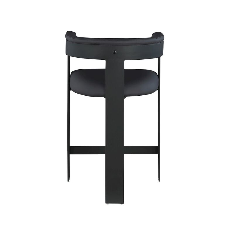 Meridian Furniture Romeo Vegan Leather Counter Stool, Set of 2