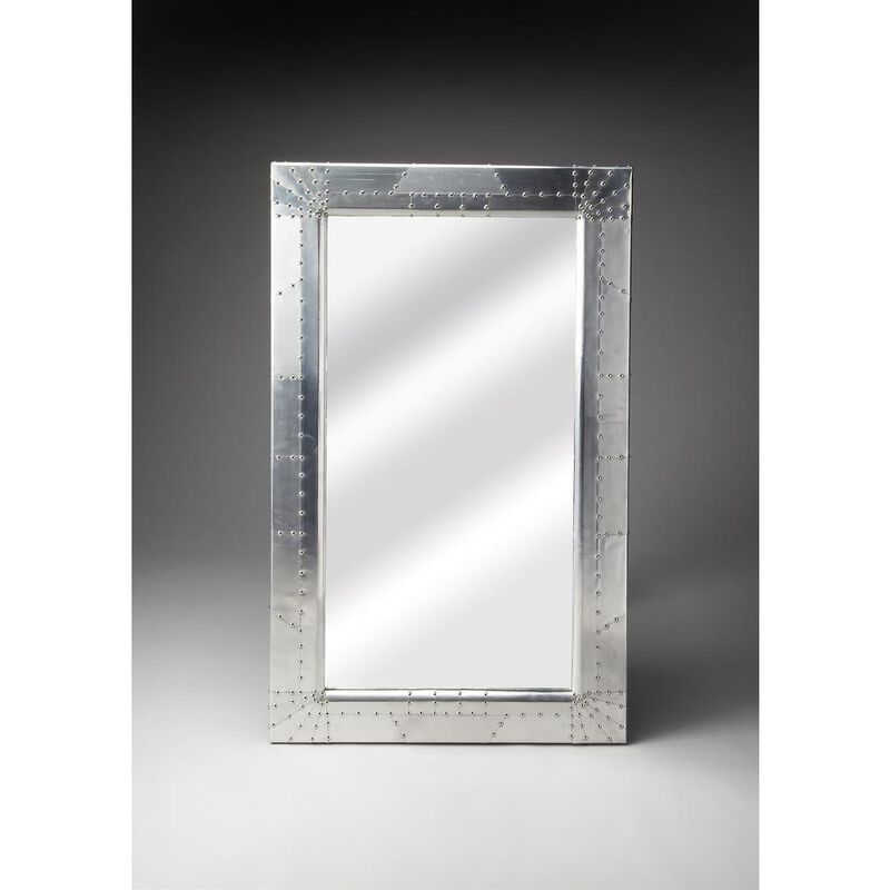 Butler Specialty Company Midway Aviator Wall Mirror, Silver