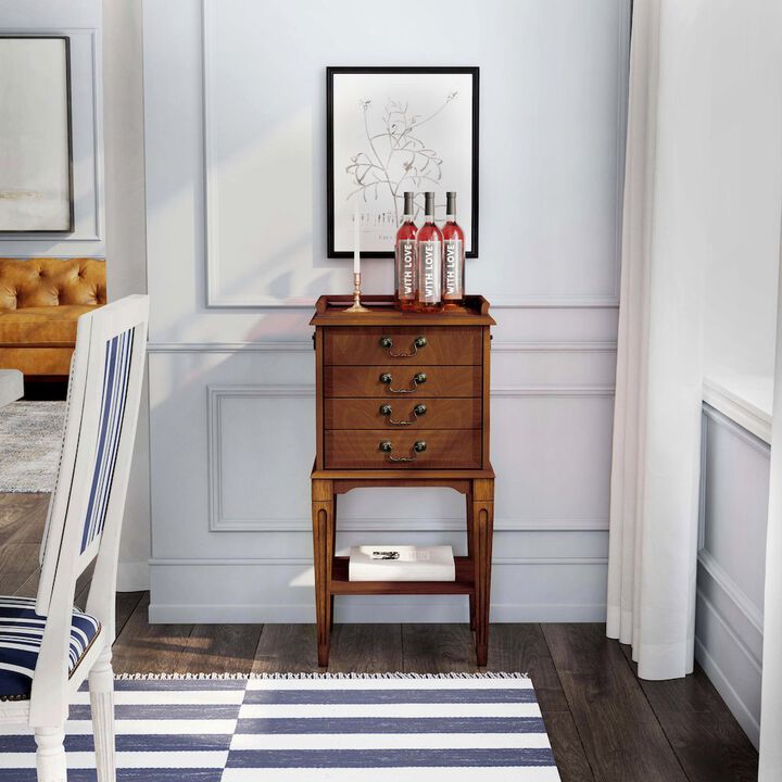 Butler Specialty Hardwick 4-Drawer Chest, Medium Brown