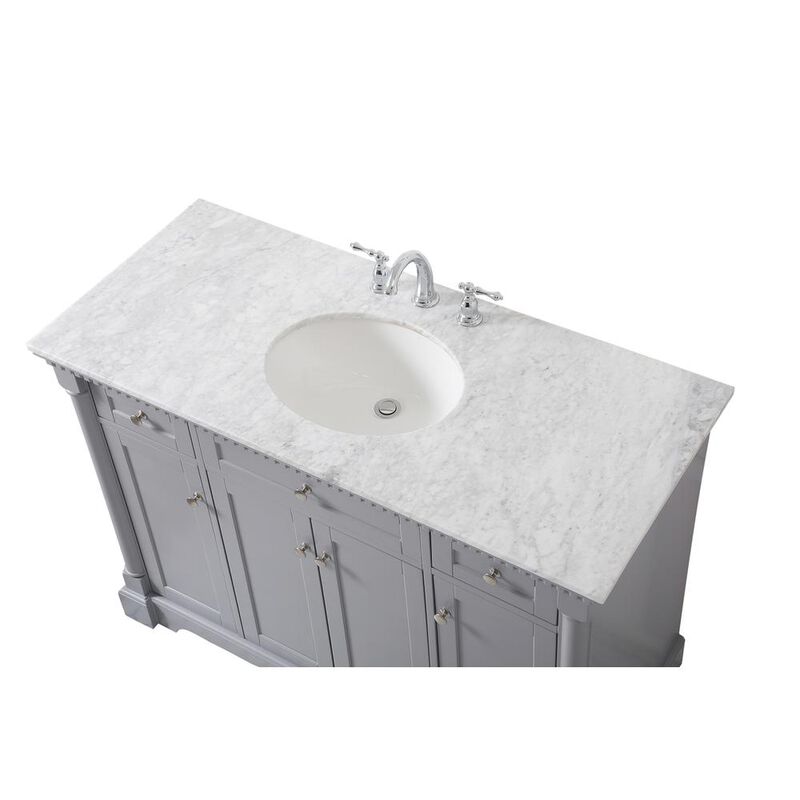 Elegant Kitchen and Bath 48 inch Single bathroom vanity in  Grey