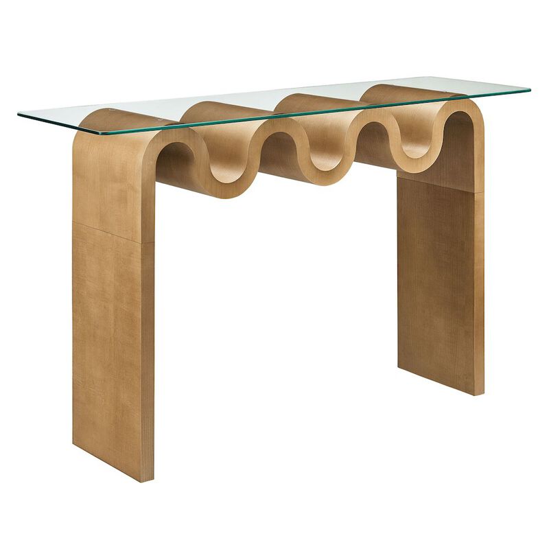 Ondine Glass Top 50" Console Table image number 0