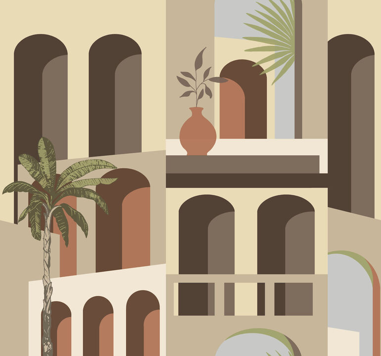 Monte Vista Sunstone Wallpaper (Set of 2)