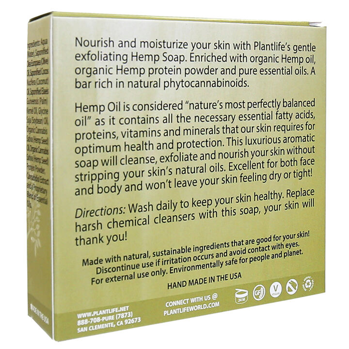 Plantlife Bar Soap - Vegan Hemp