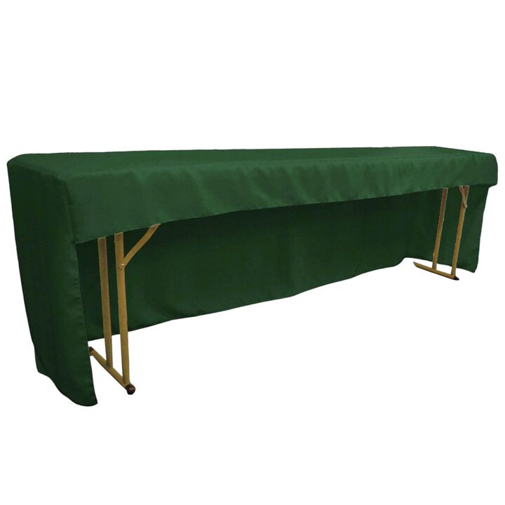 96x18 Inch Open Back Tablecloth Polyester Poplin Fitted Display Table Cover