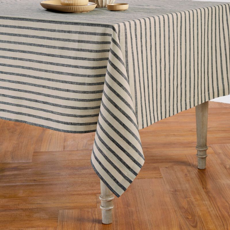 Linen Tablecloth - Madison Stripe image number 1
