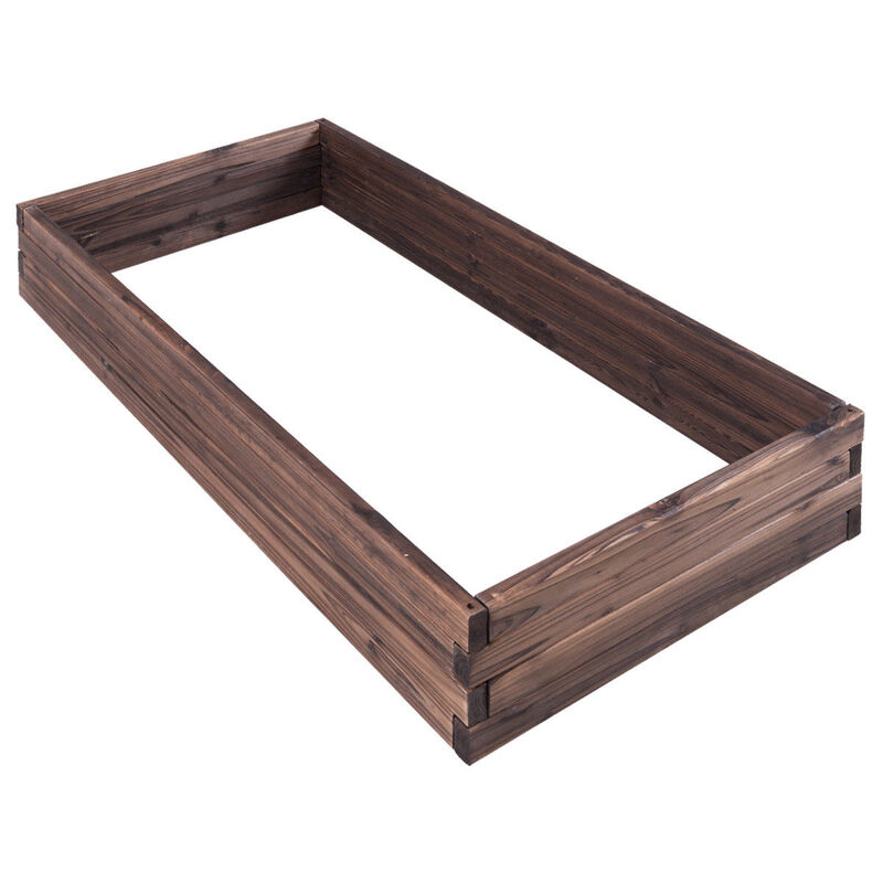 Elevated Wooden Garden Planter Box Bed Kit image number 3
