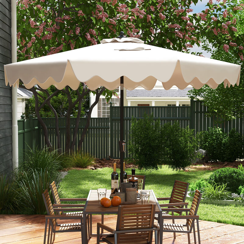 Outdoor  Patio Umbrella with Tilt Function & Crank &ndash; Ideal for Backyard & Pool