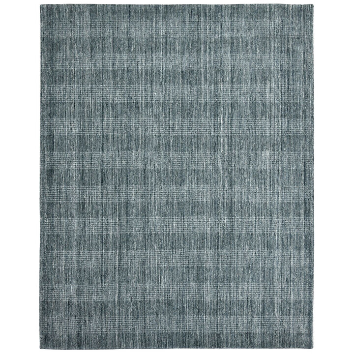 HomeRoots Wool Plaid Hand Woven Area Rug