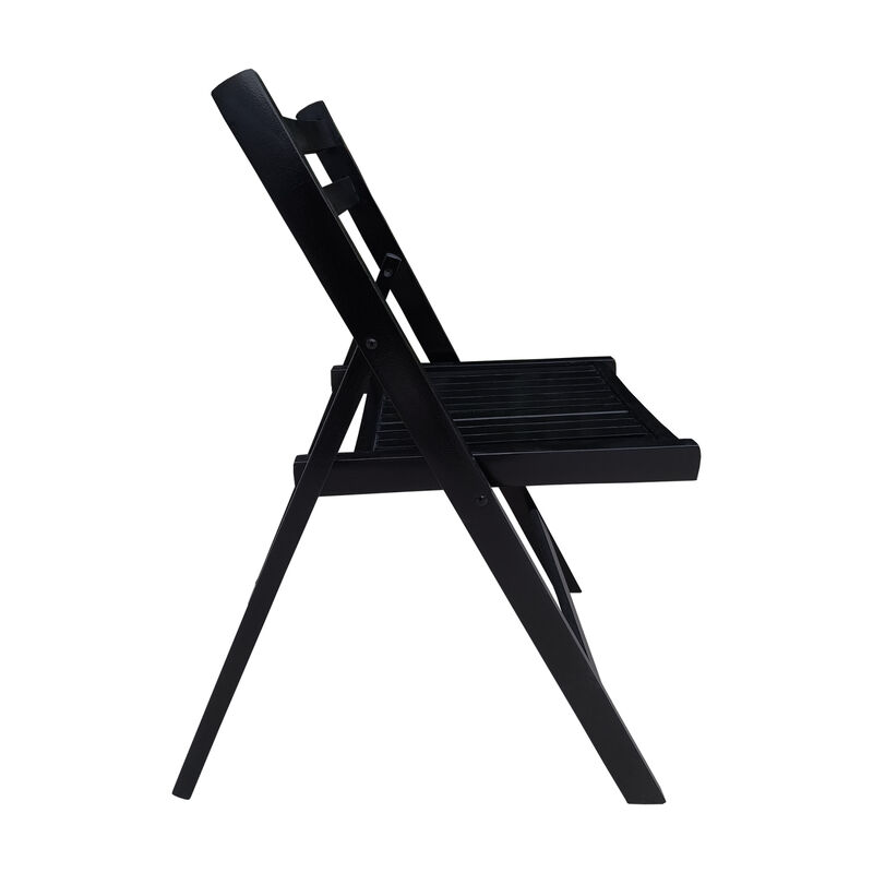 Streamdale Folding Slatted Event Chair Set of 4 image number 7