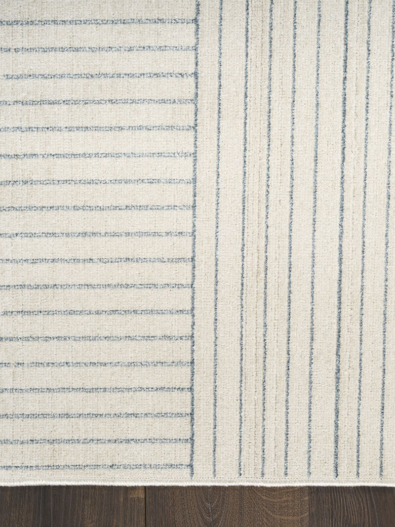Washable Decor WSD11 Cream/Blue 9' x 12' Rug