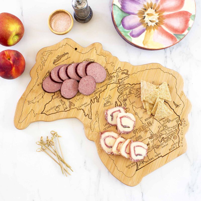 Destination Michigan Cutting Board, 16-3/4" x 16-1/2"