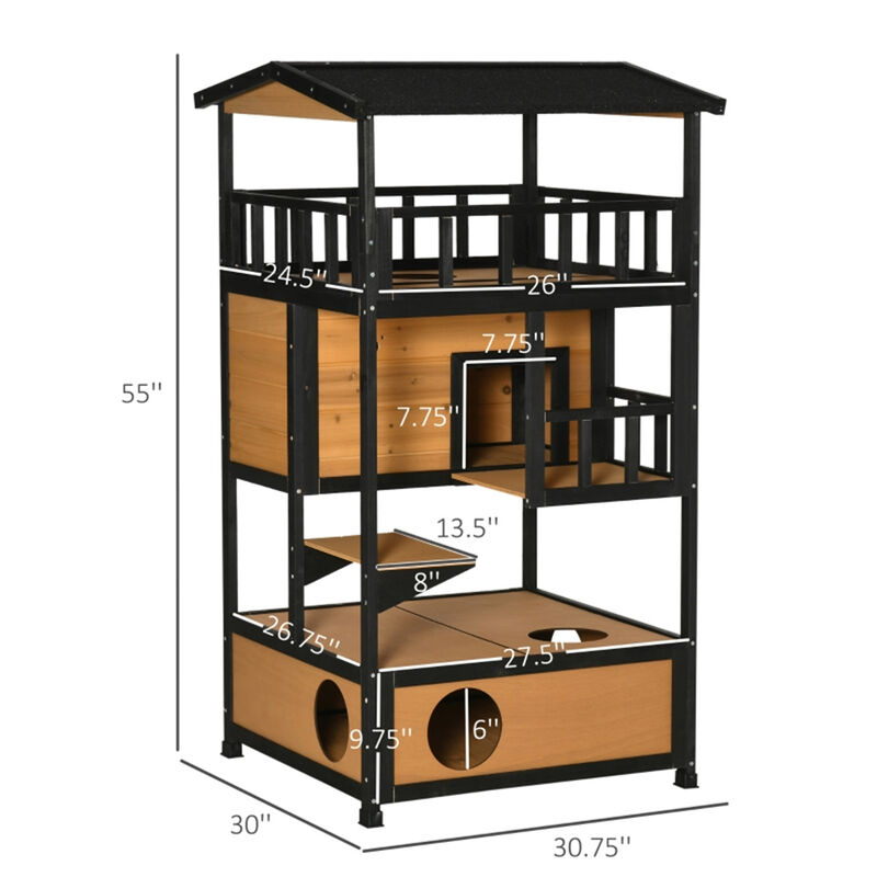 Cozy Cat House Indoor & Outdoor Shelter for Cats with Comfortable Design