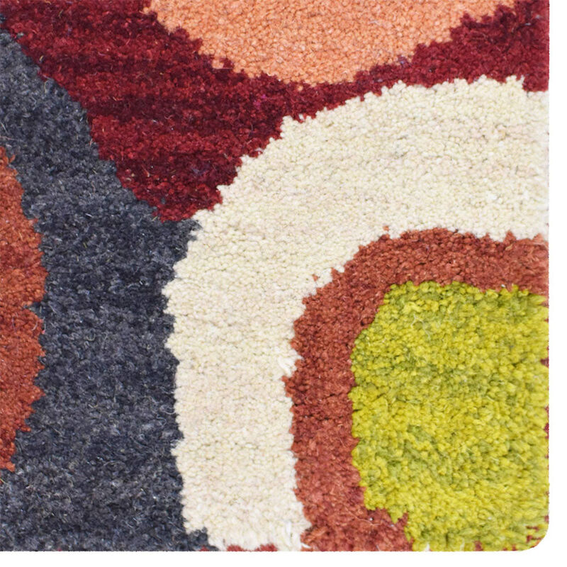 RUGSOTIC CARPETS HAND TUFTED WOOL ECO-FRIENDLY AREA RUGS - Contemporary Modern Design, High Pile Handmade Area Rugs for Living Room, Bed Room (K11125) image number 3
