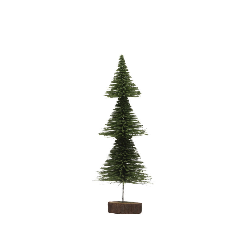 Bottle Brush Tree on Wood Base image number 0