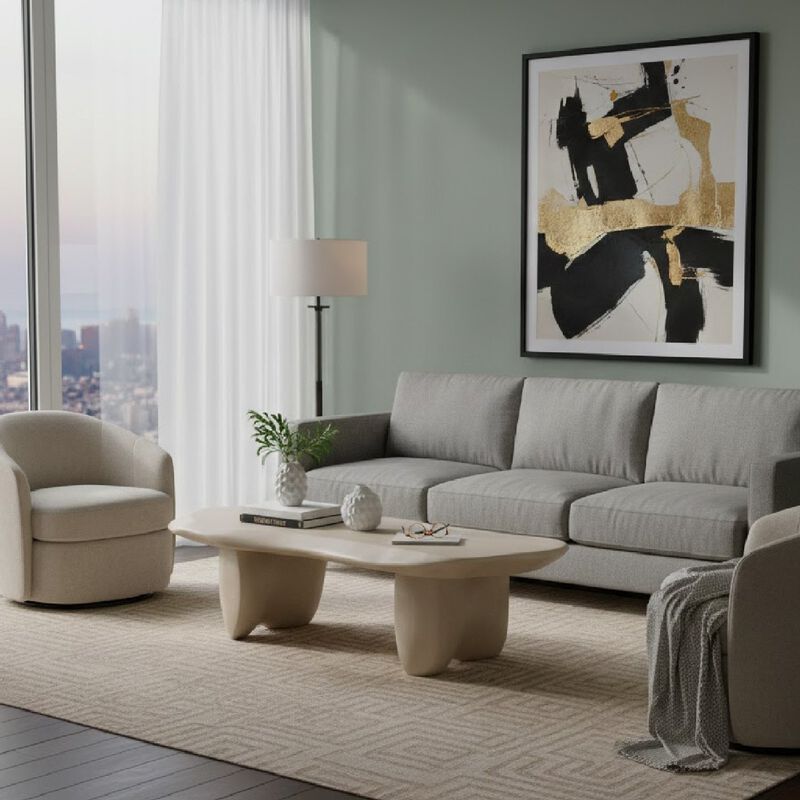 Free-form Concrete Coffee Table | OROA Modern Slone image number 1