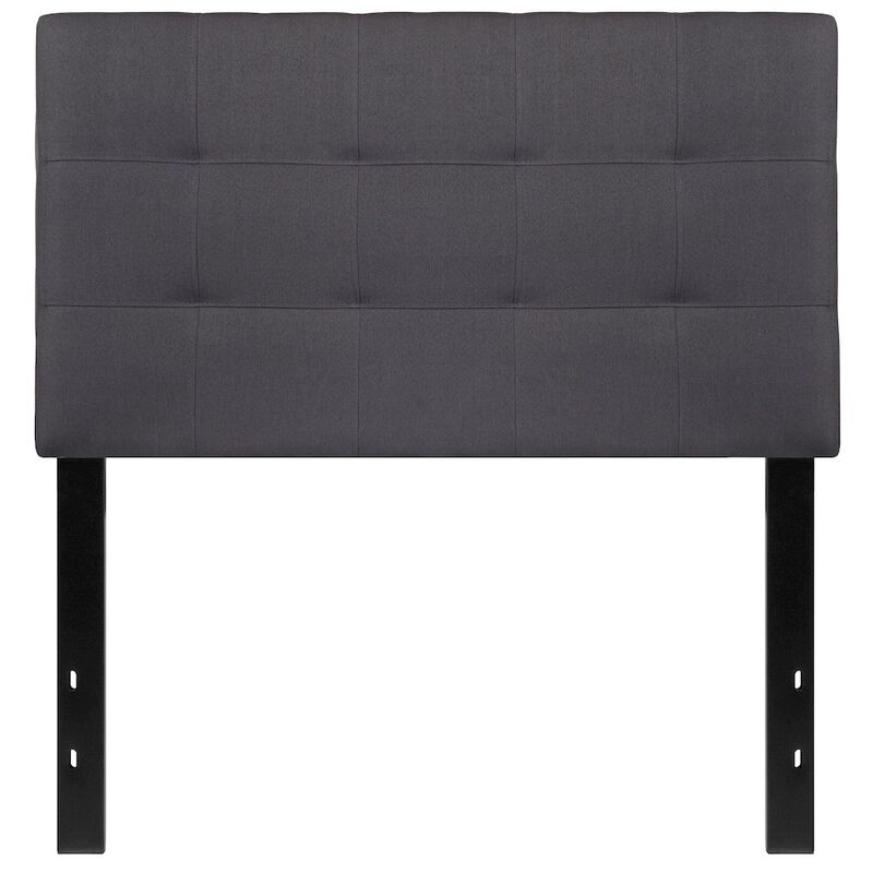 Flash Furniture Tufted Upholstered Twin Size Headboard in Dark Gray Fabric image number 4