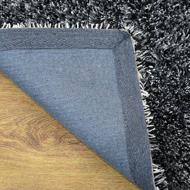 RUGSOTIC CARPETS HAND TUFTED SHAG POLYESTER ECO-FRIENDLY AREA RUGS  - Rectangle, Size, Solid Plain Design, High Pile Thick Handmade Anti Skid Rugs for Living Room, Bed Room K00111 image number 8