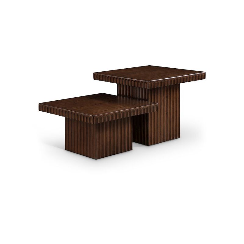 Meridian Furniture Spencer Brown Oak Veneer Coffee Table