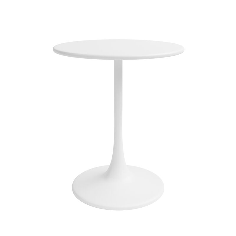 KURV&reg; OUTDOOR & INDOOR ROUND 24" STEEL BISTRO TABLE