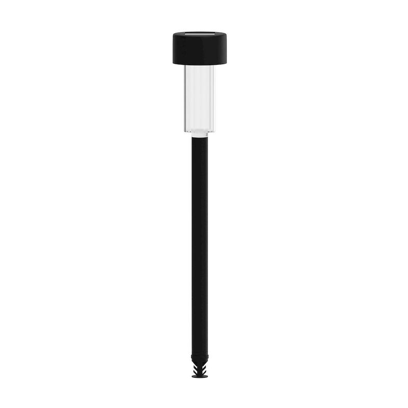 Flash Furniture Outdoor Solar Powered LED Decorative Stake Lights - Set of 12, Black image number 4
