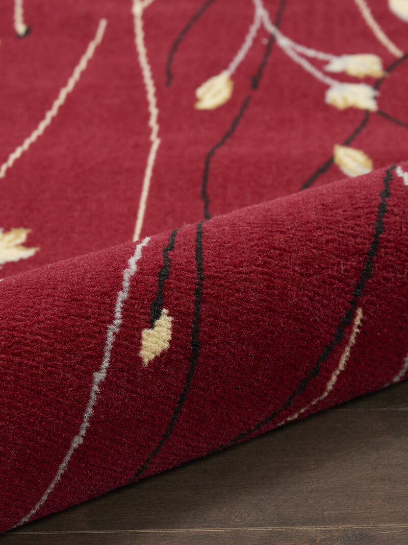 Grafix GRF15 Red 4' x Round Rug