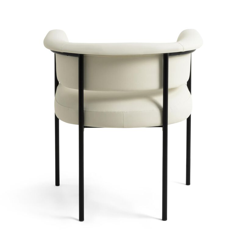 Tov Furniture Taylor Cream Performance Vegan Leather Dining Chair image number 4