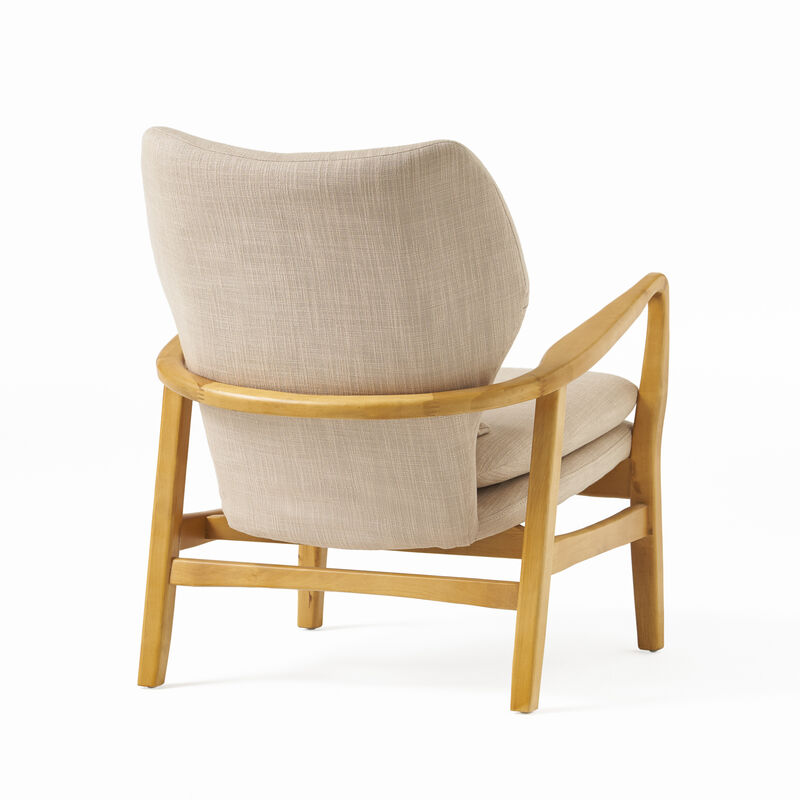Merax Mid-Century Modern Accent Chair with a Pillow