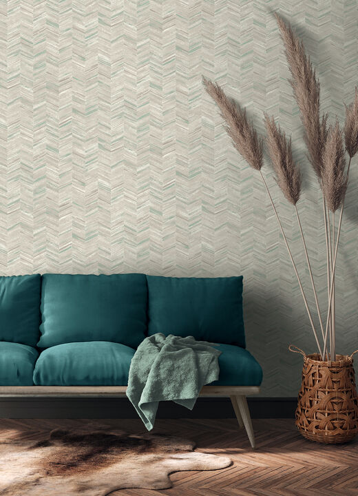 Tatlin Grey Chevron Wallpaper (Set of 2)