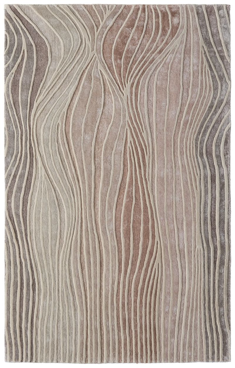 Maridian 8A71F Taupe/Beige 5' x 8' Rug image number 0