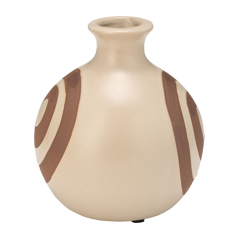 Cer, 7"h Abstract Vase image number 3