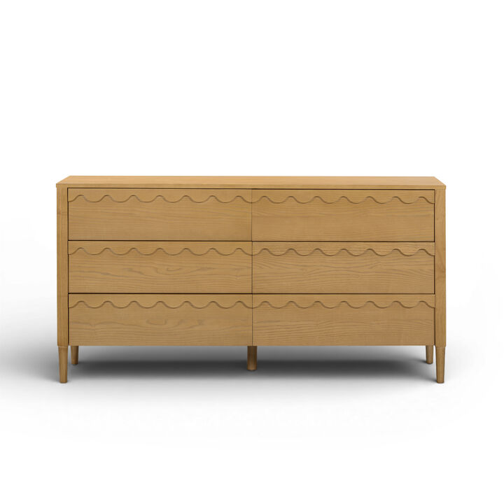 Oodle Walnut 6 Drawer Dresser