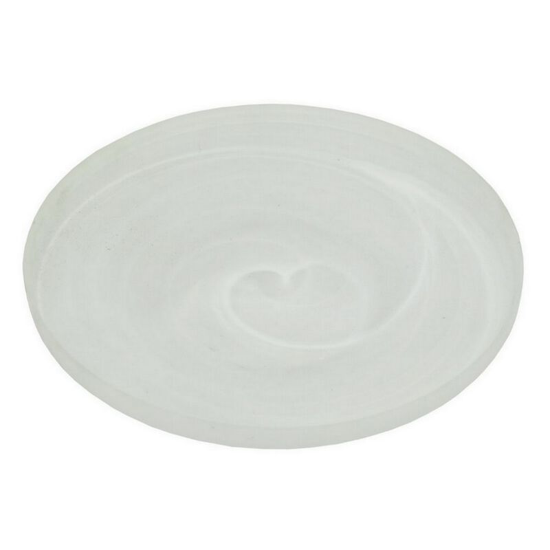 Niza Round Accent Planter Set of 2, White Weather Resistant Ceramic - Benzara