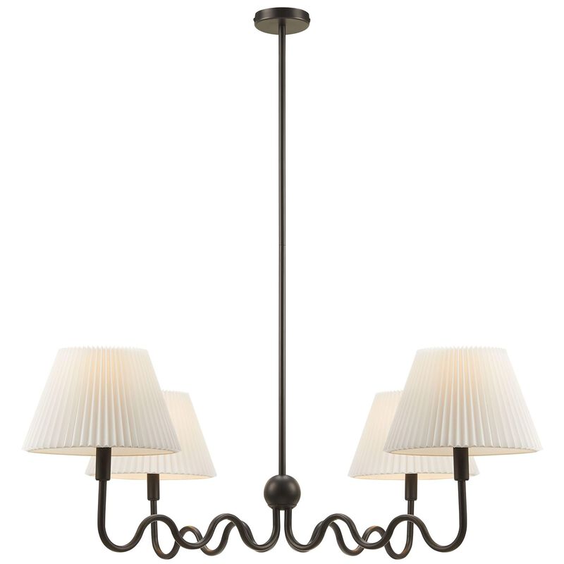 Wave Squiggle 4-Arm Pendant Light image number 6