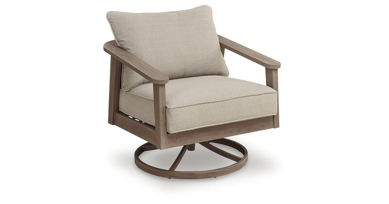 Francis Beach Outdoor Swivel Lounge Chair with Cushion image number 0